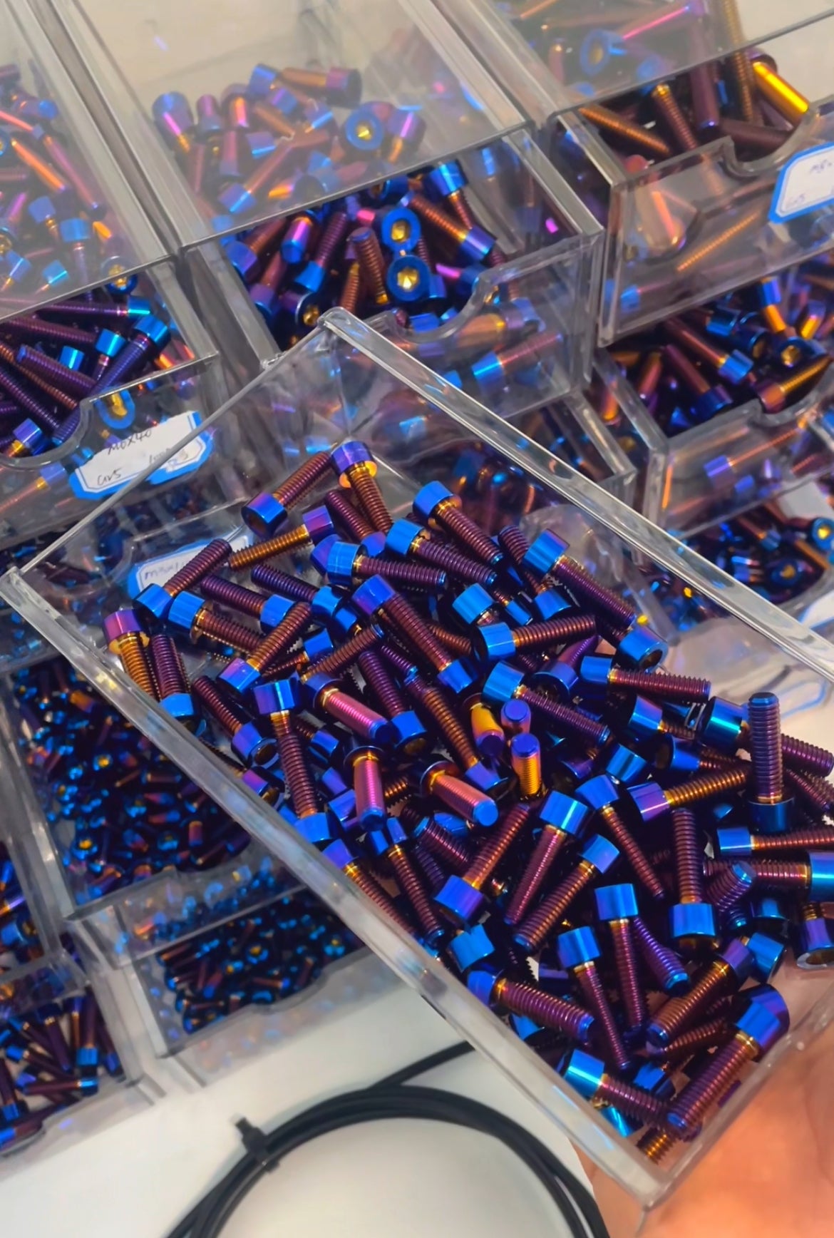 Titanium Tuttio Triple Clamp Bolts