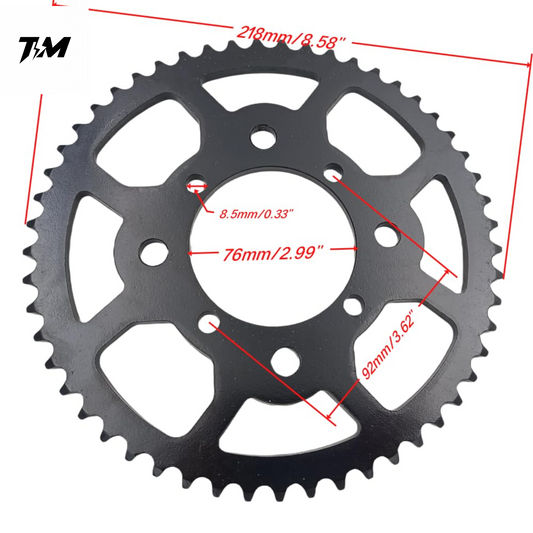 Tempest Moto Tuttio Upgraded 53T Rear Sprocket – Black