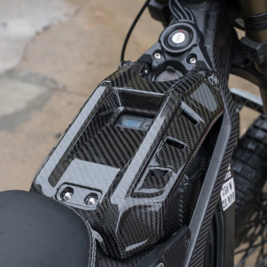 Tempest Moto Surron Battery Lid – Carbon Fiber / Black Options