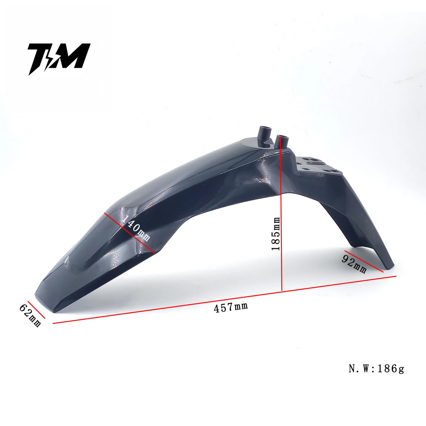 Tempest Moto Aggressive Upgraded Tuttio Fenders - Carbon Fiber/Black
