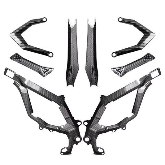 Tempest Moto SurRon Ultra Bee Frame Guards — Carbon Fiber Style or Black
