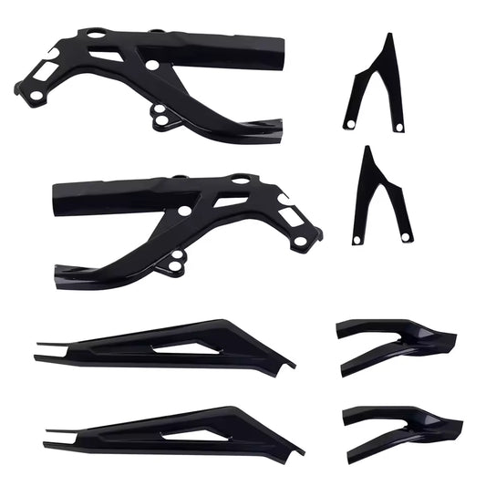 Tempest Moto SurRon LBX Frame Guards — Carbon Fiber Style or Black