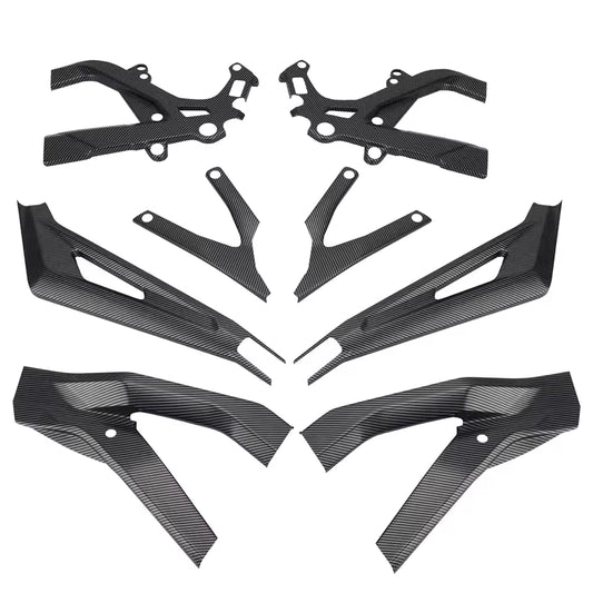 Tempest Moto SurRon LBX Frame Guards — Carbon Fiber Style or Black