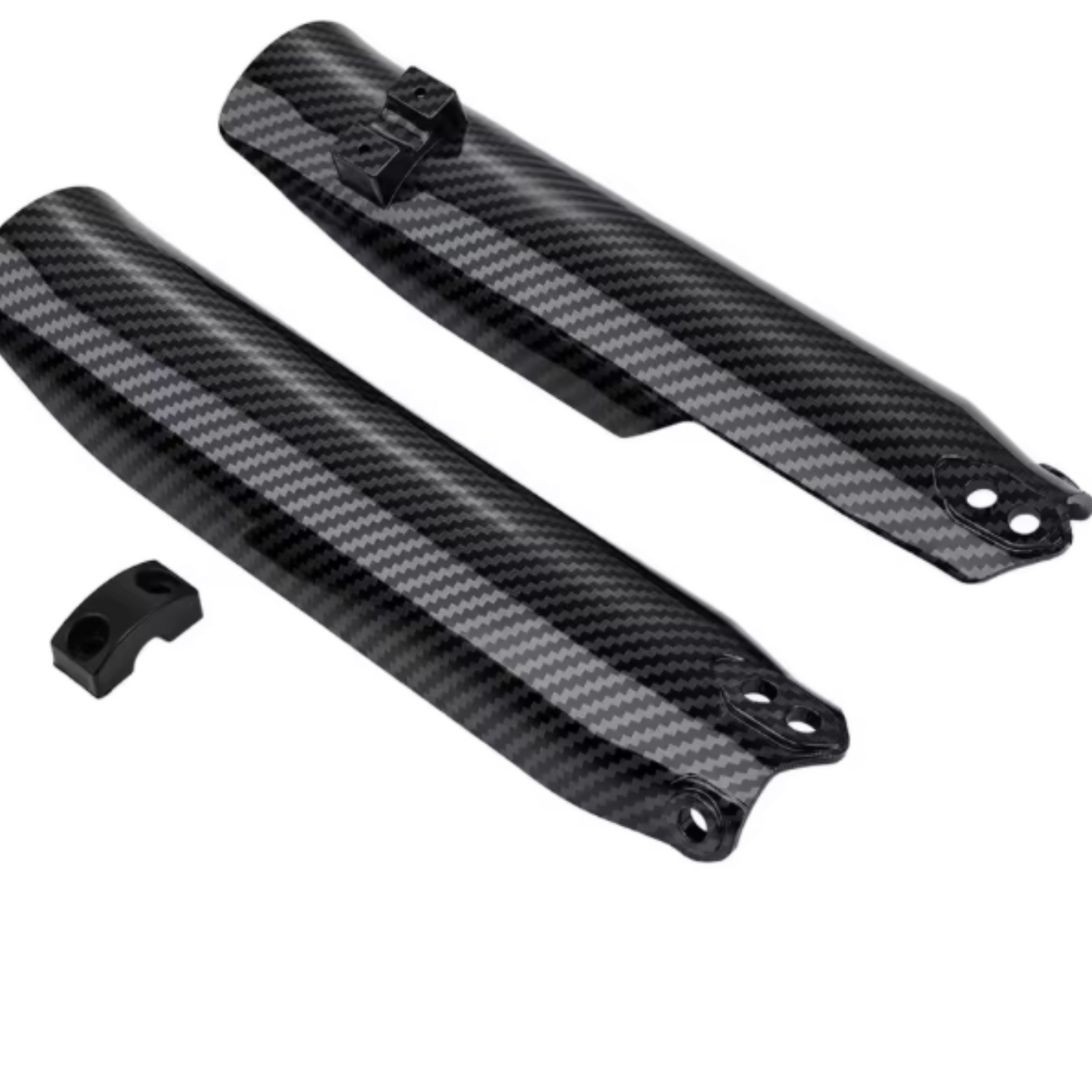 Tempest Moto Tuttio Fork Guards - Carbon Fiber/Black