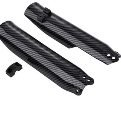 Tempest Moto Tuttio Fork Guards - Carbon Fiber/Black