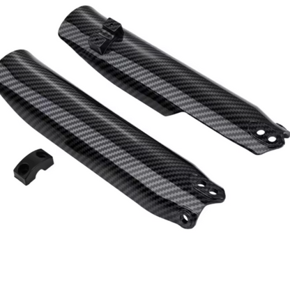 Tempest Moto Tuttio Fork Guards - Carbon Fiber/Black
