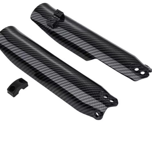 Tempest Moto Tuttio Fork Guards - Carbon Fiber/Black