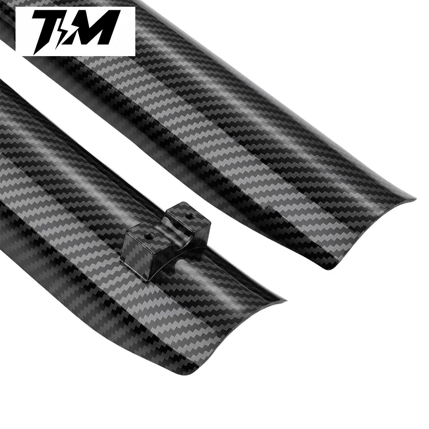 Tempest Moto Tuttio Fork Guards - Carbon Fiber/Black