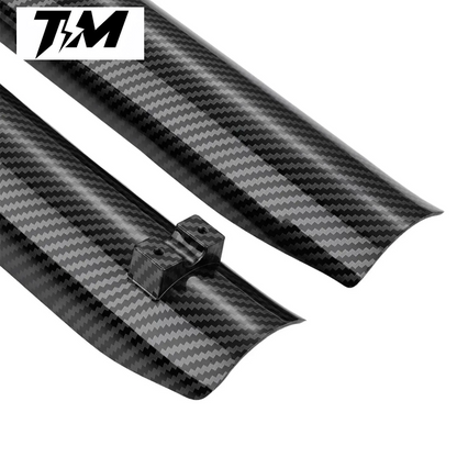 Tempest Moto Tuttio Fork Guards - Carbon Fiber/Black