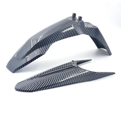 Tempest Moto Aggressive Upgraded Tuttio Fenders - Carbon Fiber/Black
