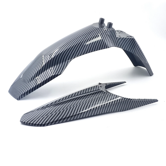 Tempest Moto Aggressive Upgraded Tuttio Fenders - Carbon Fiber/Black
