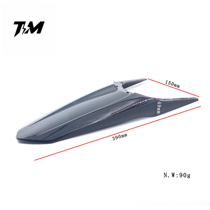 Tempest Moto Aggressive Upgraded Tuttio Fenders - Carbon Fiber/Black