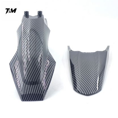 Tempest Moto Aggressive Upgraded Tuttio Fenders - Carbon Fiber/Black