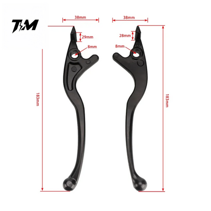 Tuttio Brake Levers – Black / Silver