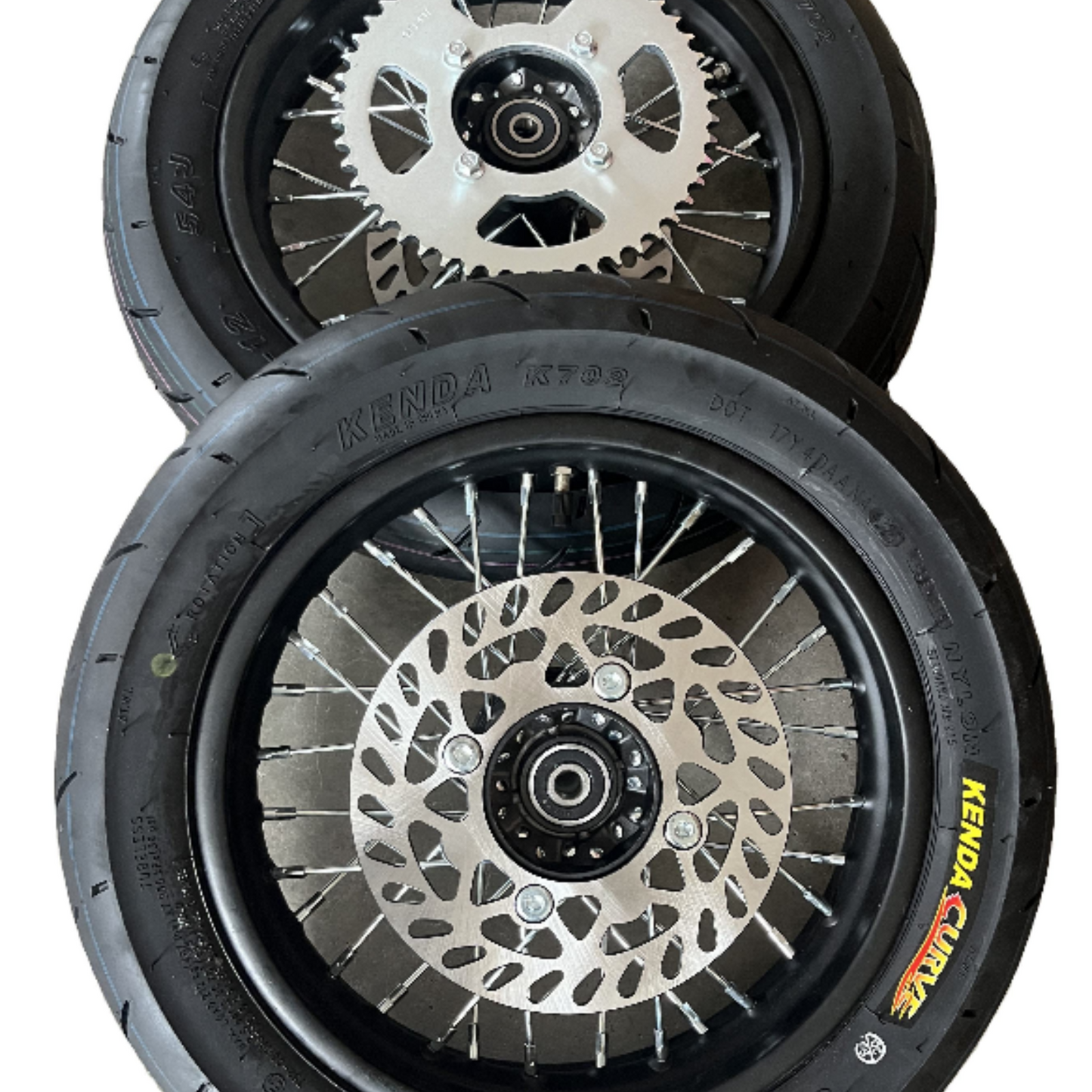 Tempest Moto Spoked Supermoto Wheels - 3 Sizes, Tuttio/Razor/Yozma