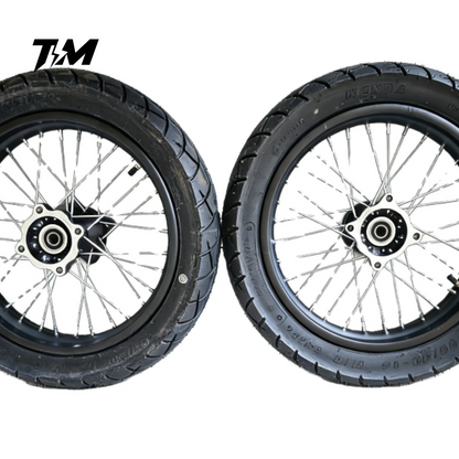 Tempest Moto Spoked Supermoto Wheels - 3 Sizes, Tuttio/Razor/Yozma