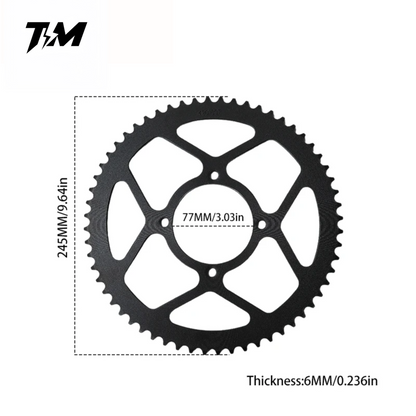 Tempest Moto Tuttio Upgraded Rear Sprocket – 60T, Black
