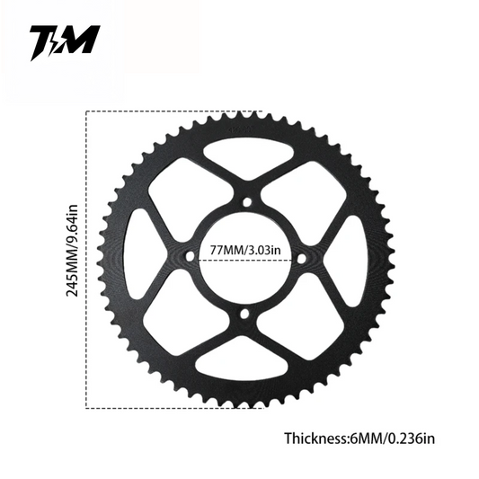Tempest Moto Tuttio Upgraded Rear Sprocket – 60T, Black