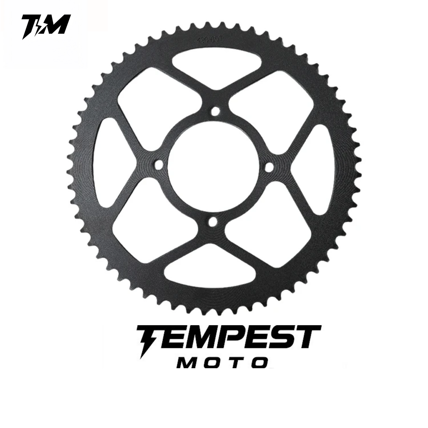 Tempest Moto Tuttio Upgraded Rear Sprocket – 60T, Black