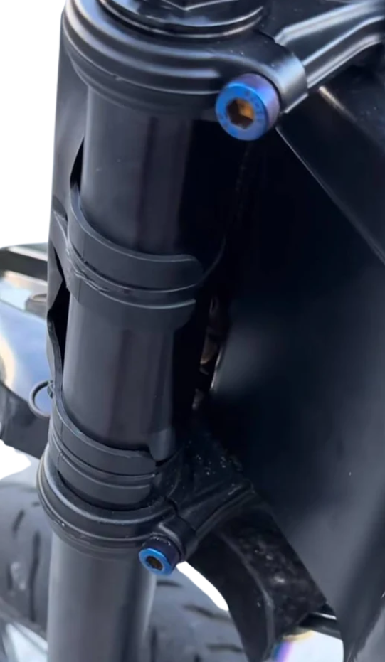 Titanium Tuttio Triple Clamp Bolts